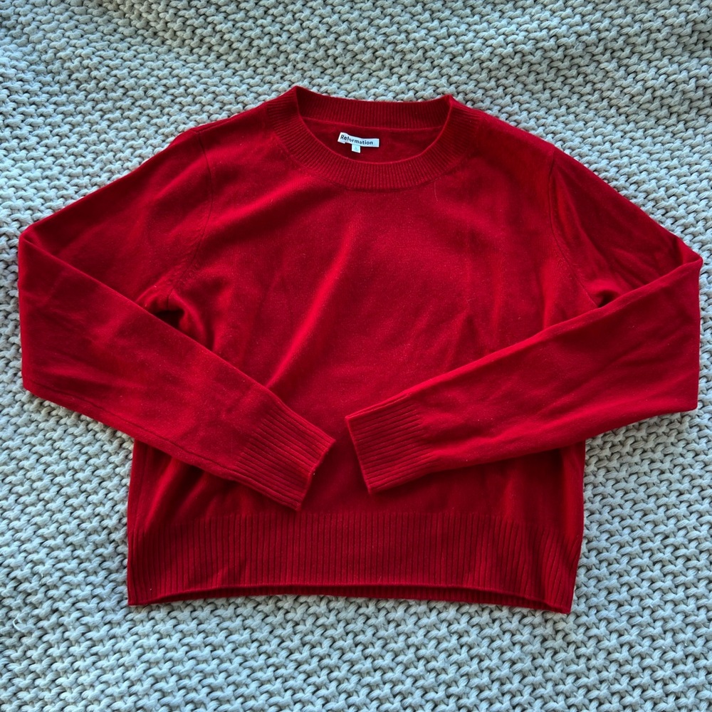 Reformation Nikki Cashmere Crew